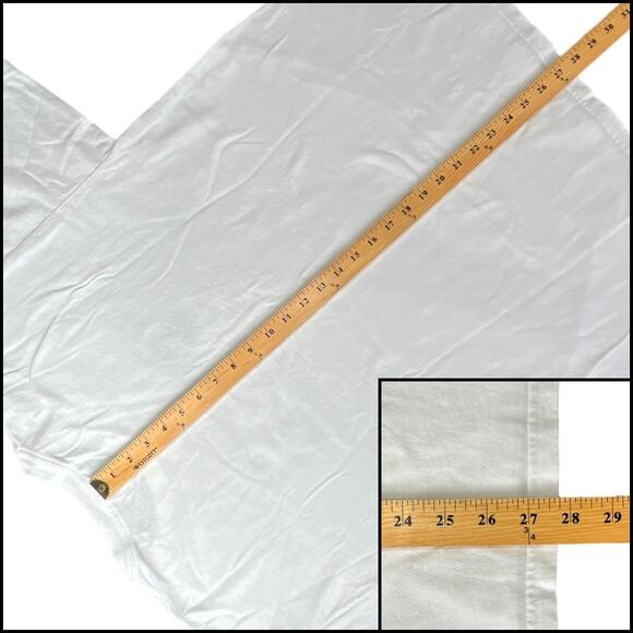 Gildan FIFO First In First Out Short Sleeve Crew Neck Tee Shirt XL White Black - Picture 10 of 10